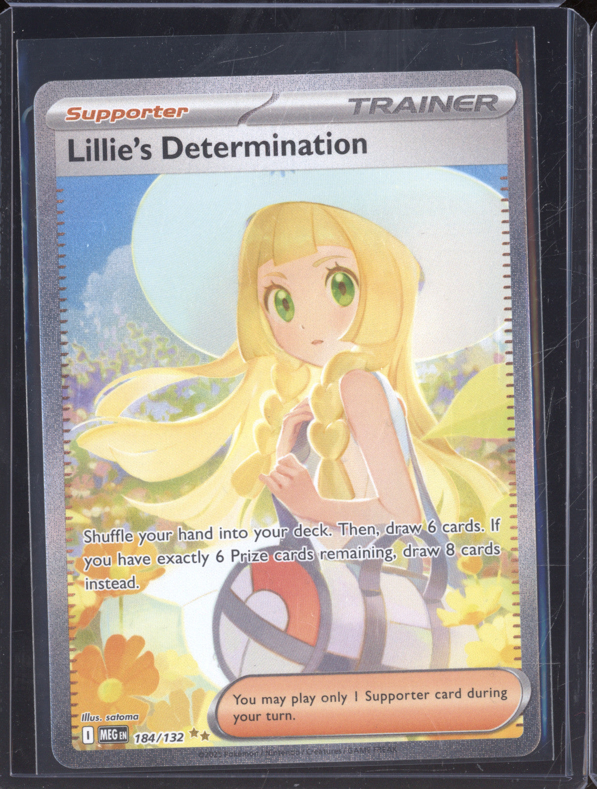 Lillie's Determination Pokemon Mega Evolutions MEG 184/132 Special Illustration