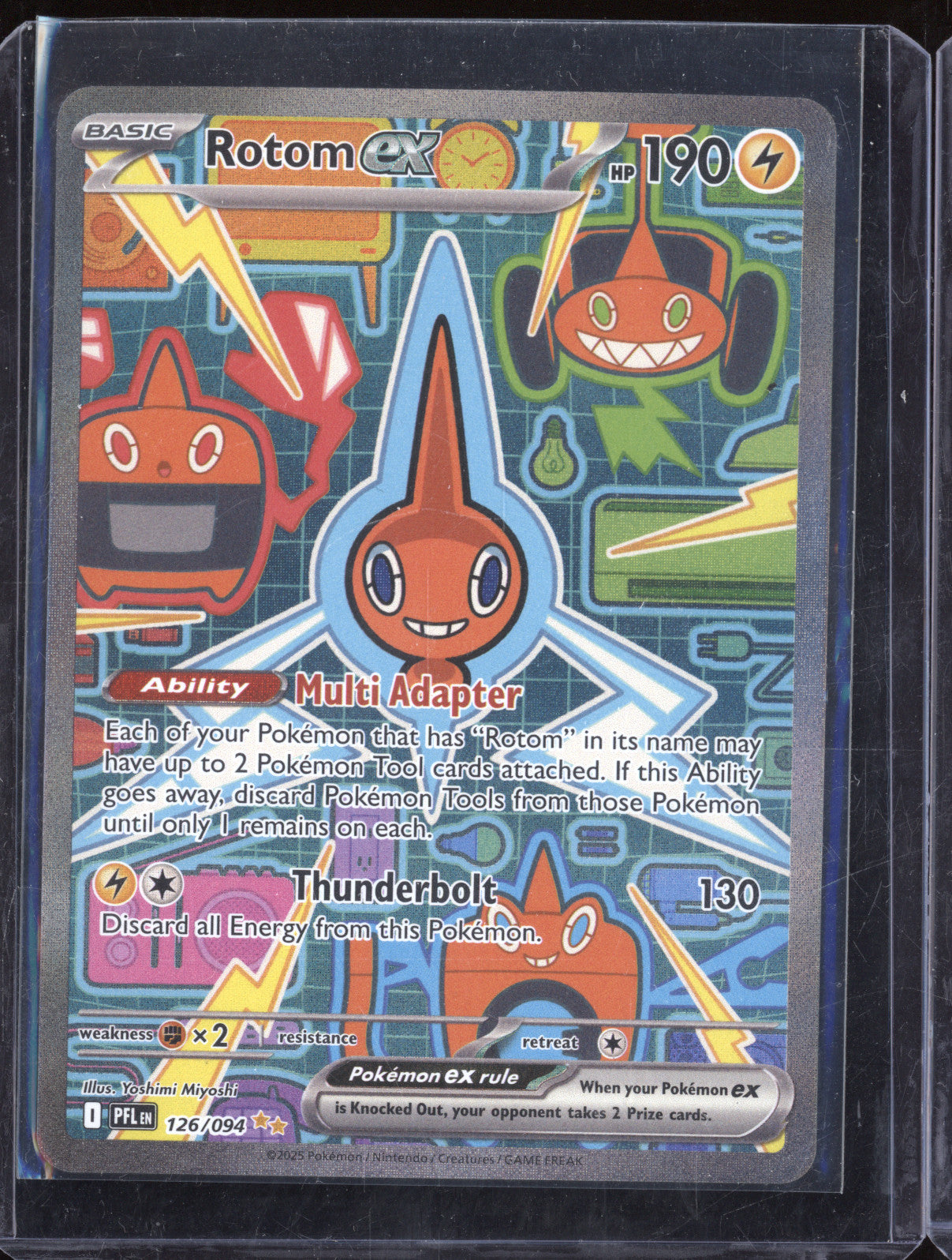 Rotom Ex 2025 Pokemon Phantasmal Flames 126/094 Special Illustration Rare