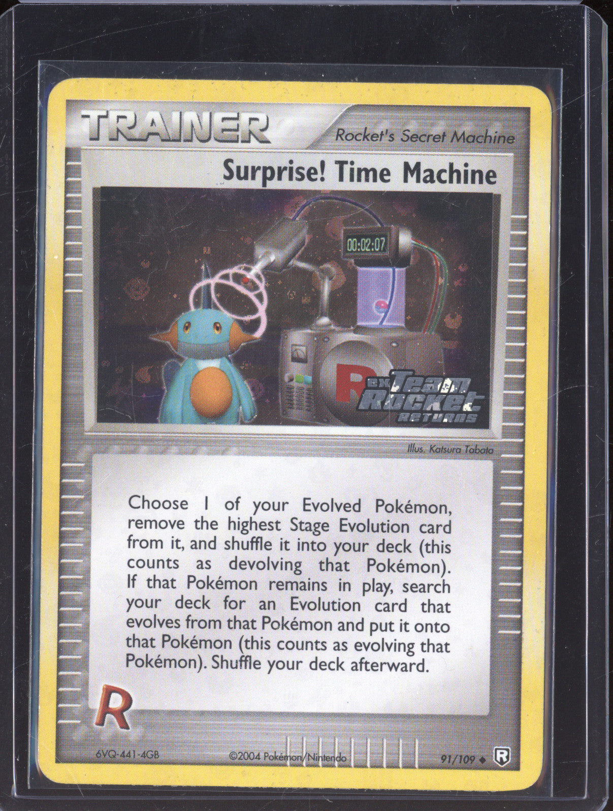 Surprise! Time Machine 2004 Pokemon Ex Team Rocket Returns 91/109 Reverse Holo