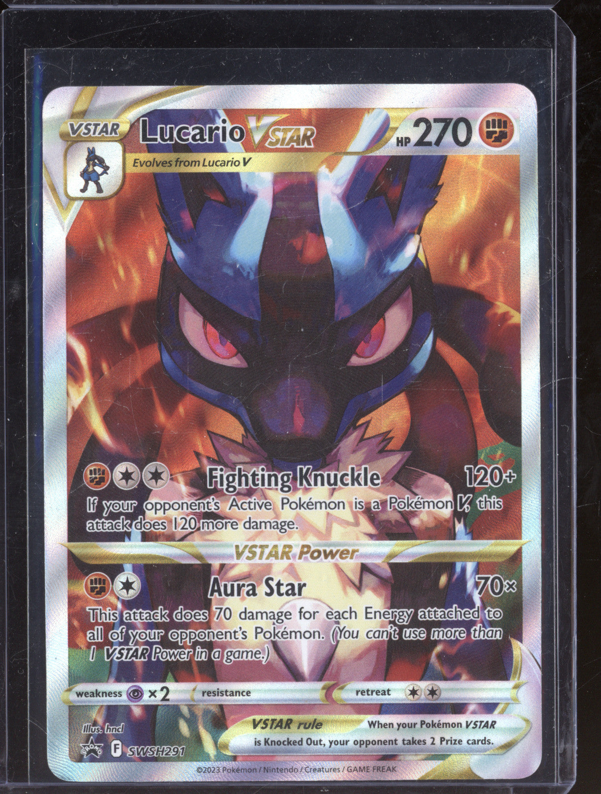 2023 Pokemon Crown Zenith SWSH291 Lucario VSTAR