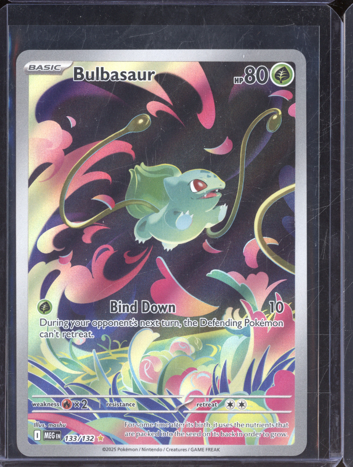 2025 Pokemon Mega Evolutions MEG 133/132 Bulbasaur Illustration Rare