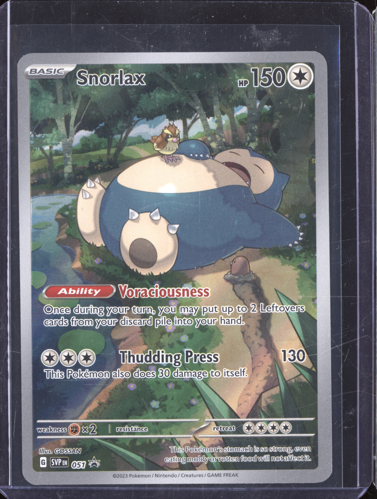 2023 Pokemon Scarlet & Violet SVP051 Snorlax Black Star Promo