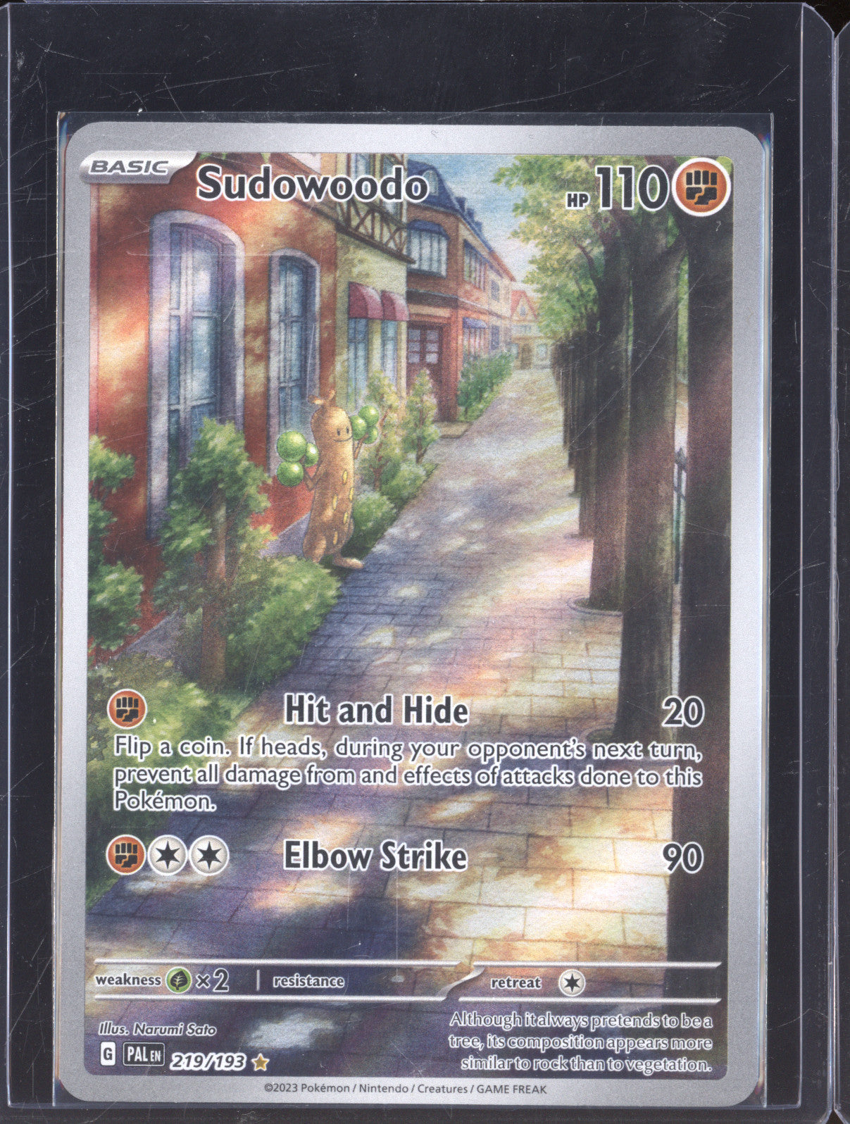 Sudowoodo 2023 Pokemon Paldea Evolved 219/193 Illustration Rare