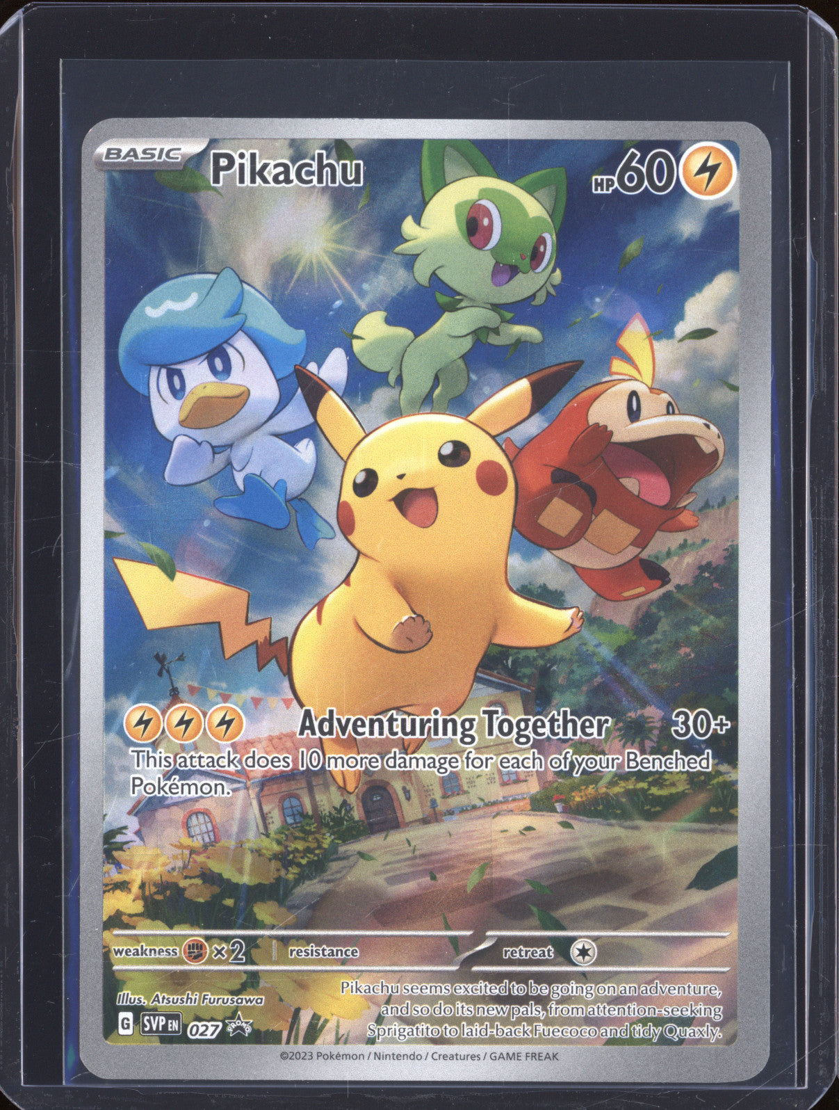 Pikachu 2023 Pokemon Scarlet Violet Promo SVP 027 ETB Promo