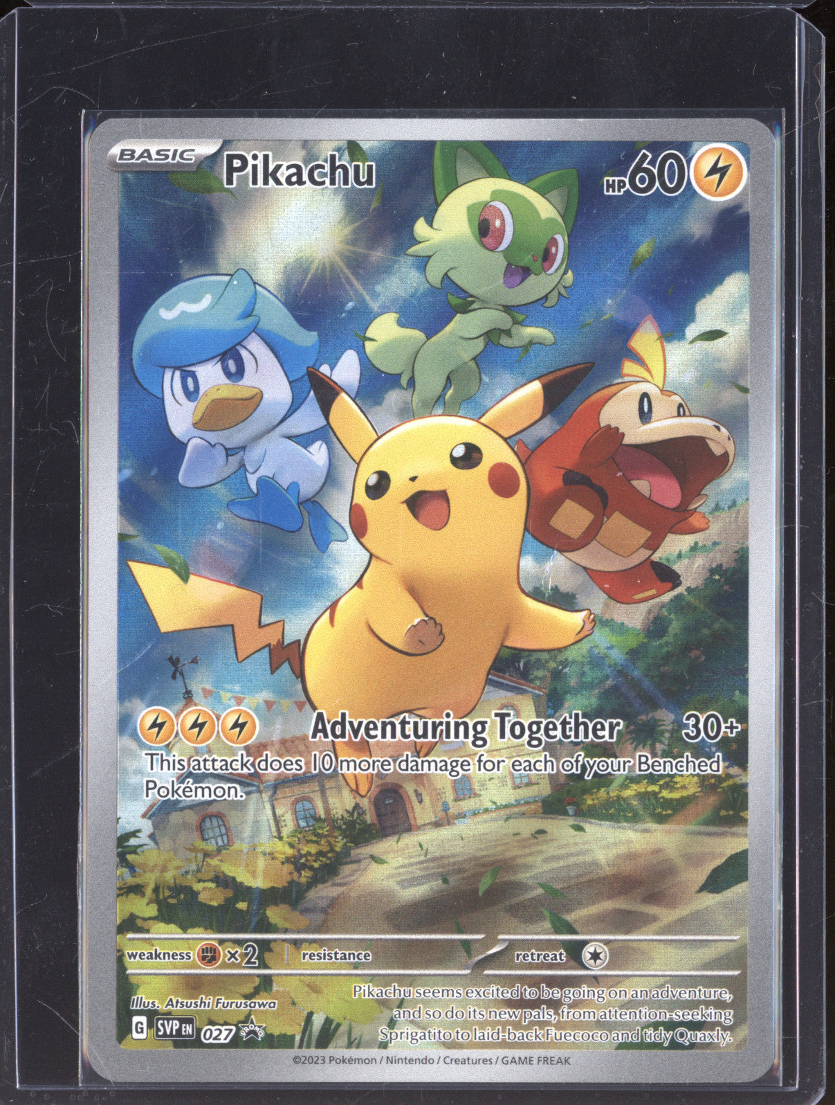 Pikachu 2023 Pokemon Scarlet Violet Promo SVP 027 ETB Promo