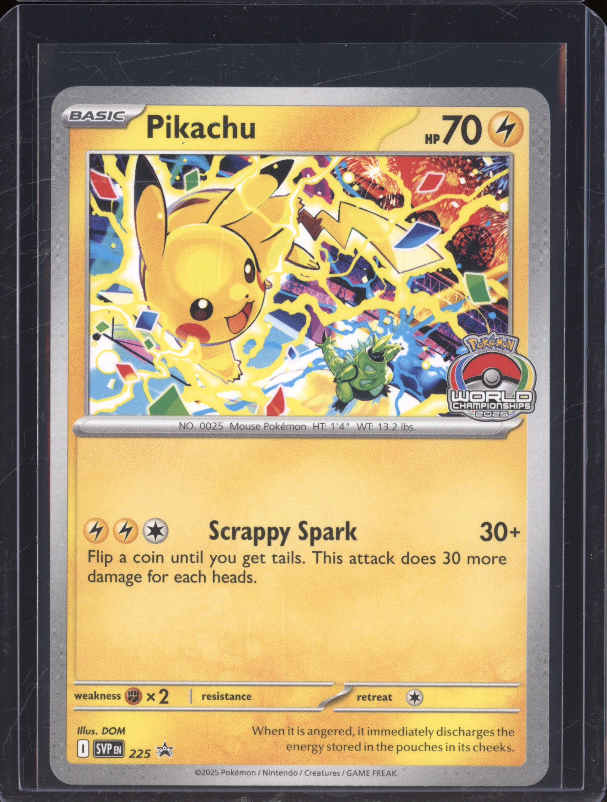Pikachu 2025 Pokemon Scarlet Violet Promo SVP 225 Promo