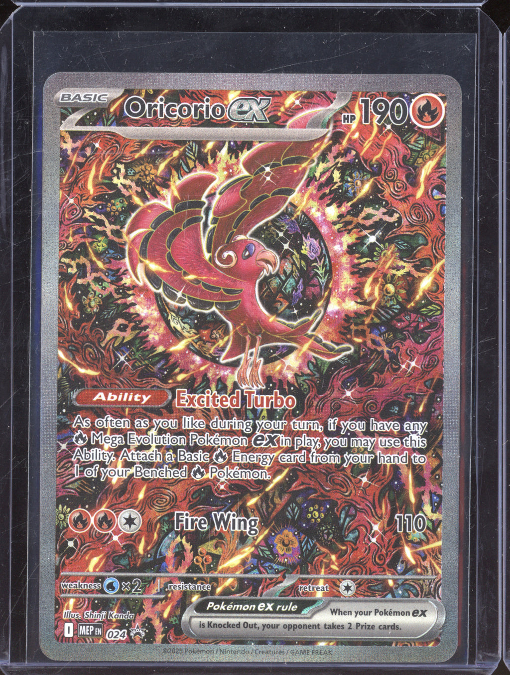 2025 Pokemon Phantasmal Flames MEP 024 Oricorio ex Phantasmal Flames