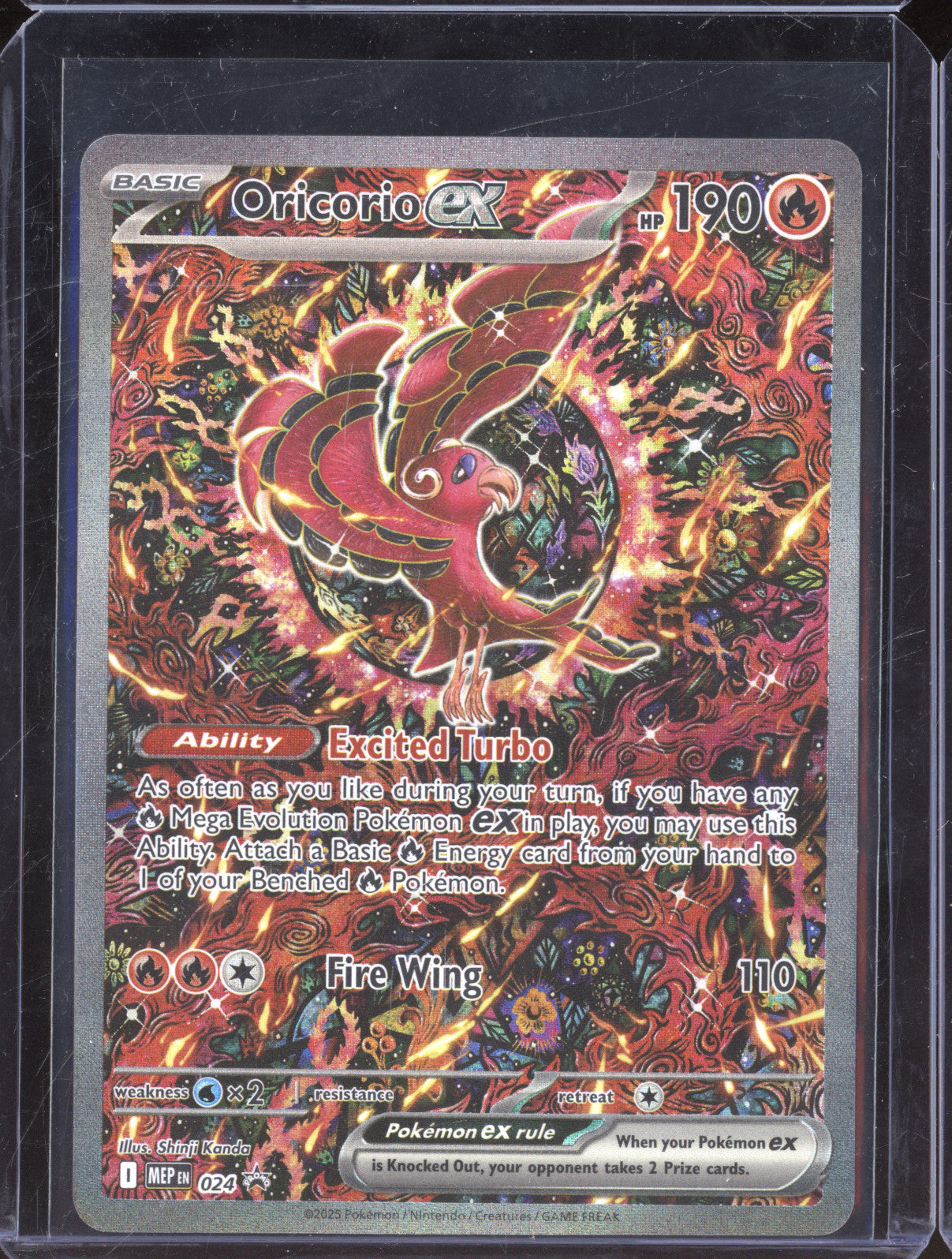 2025 Pokemon Phantasmal Flames MEP 024 Oricorio ex Phantasmal Flames