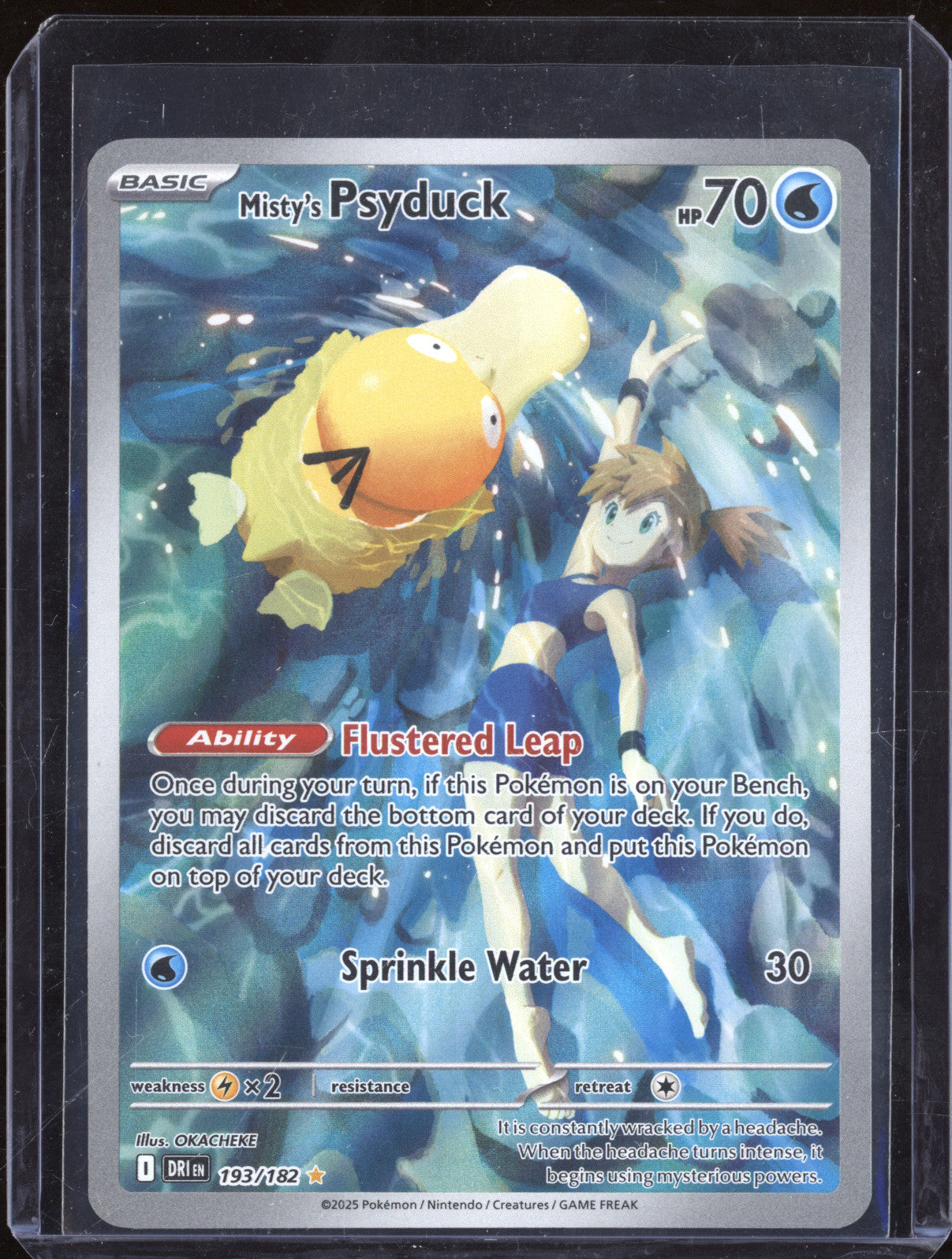 2025 Pokemon Destined Rivals 193/182 Misty's Psyduck Illustration Rare