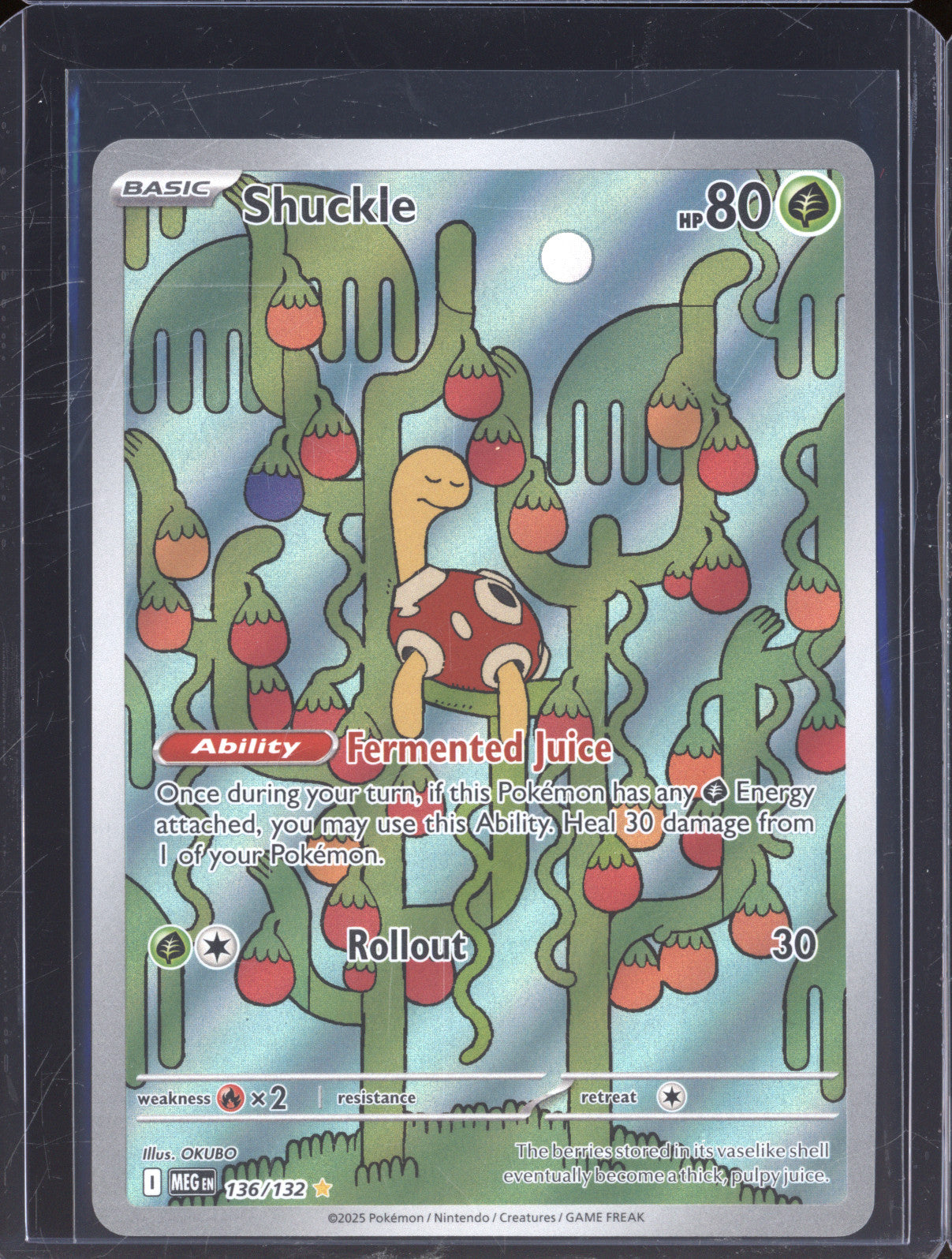 Shuckle 2025 Pokemon Mega Evolutions MEG 136/132 Illustration Rare
