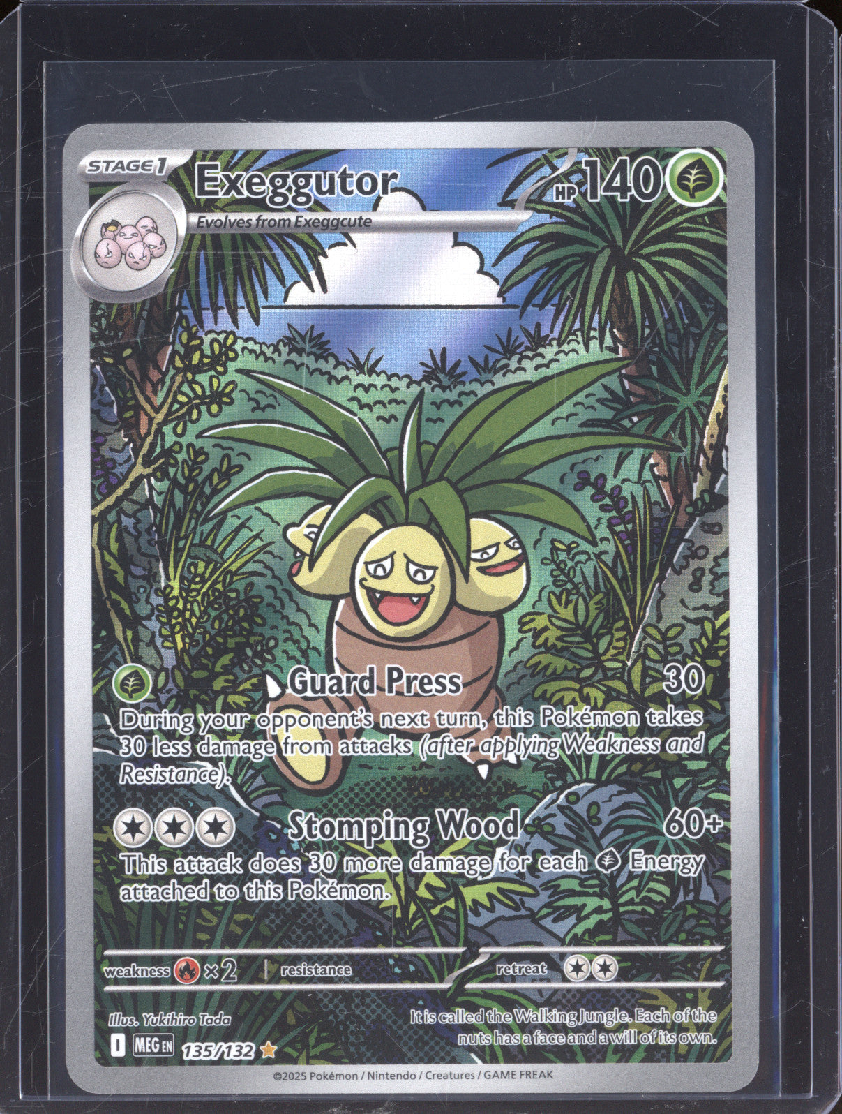 Exeggutor 2025 Pokemon Mega Evolutions MEG 135/132 Illustration Rare