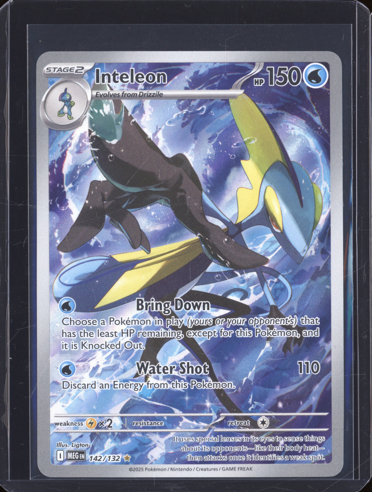 Inteleon 2025 Pokemon Mega Evolutions MEG 142/132 Illustration Rare