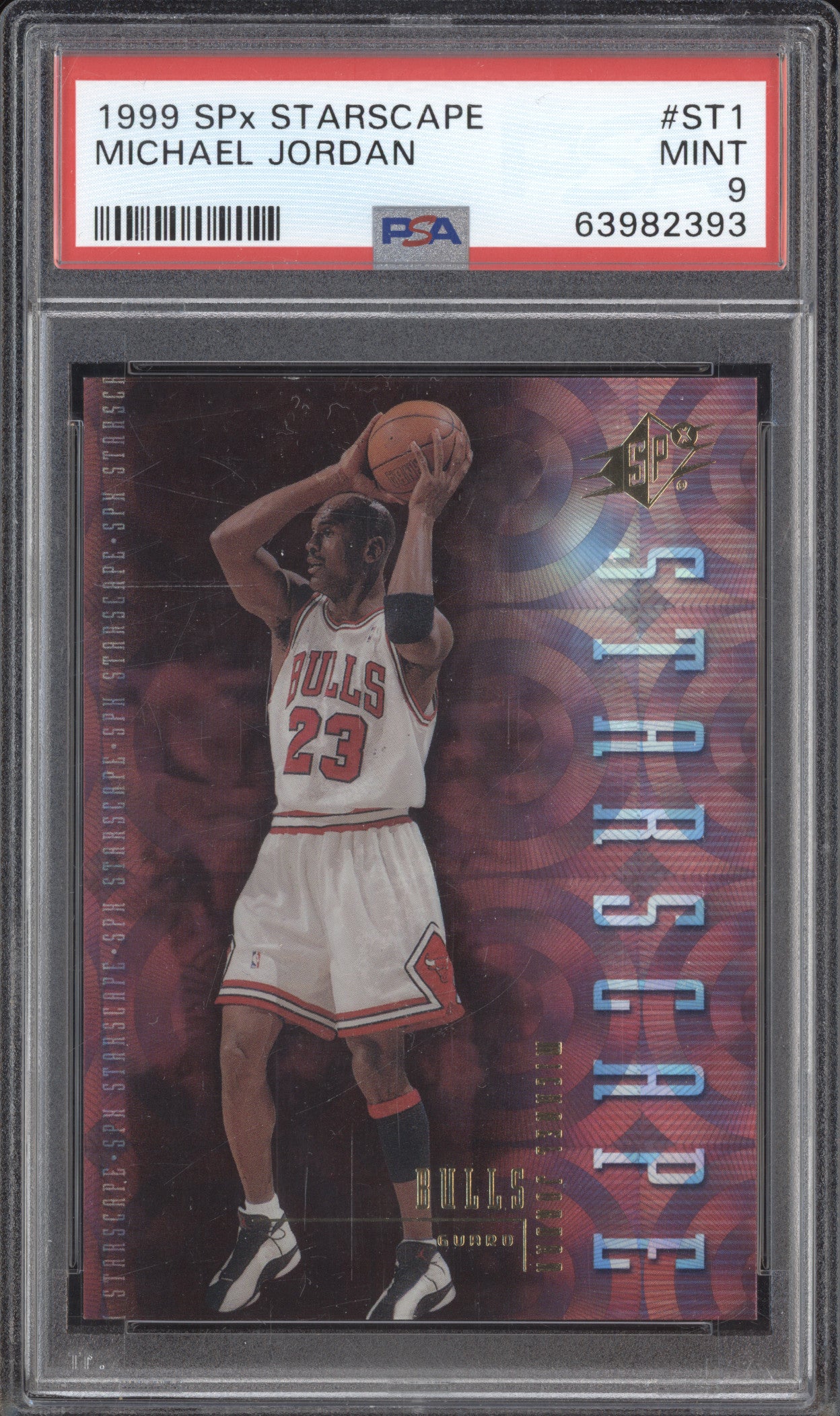 Michael Jordan 1999-00 Upper Deck SPx ST1 Starscape PSA 9