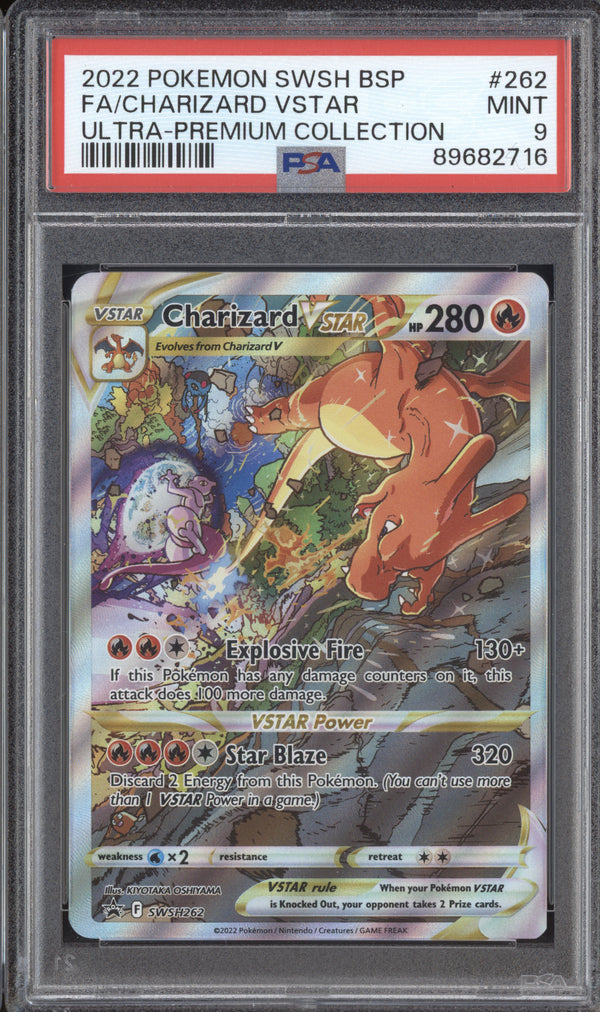 Charizard VStar 2022 Pokemon  SWSH262 Ultra Premium Collection Promo PSA 9