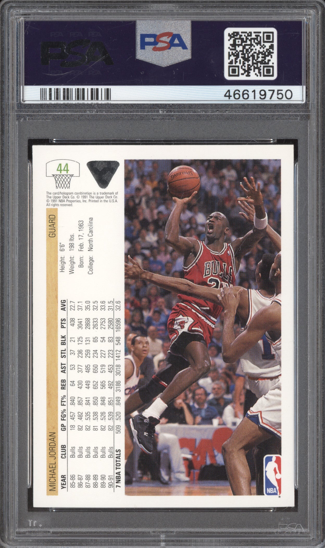 1991-92 Upper Deck 44 Michael Jordan PSA 9