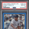 Wandy Peralta 2023 Topps Chrome Update USC144 Blue 146/150 PSA 10