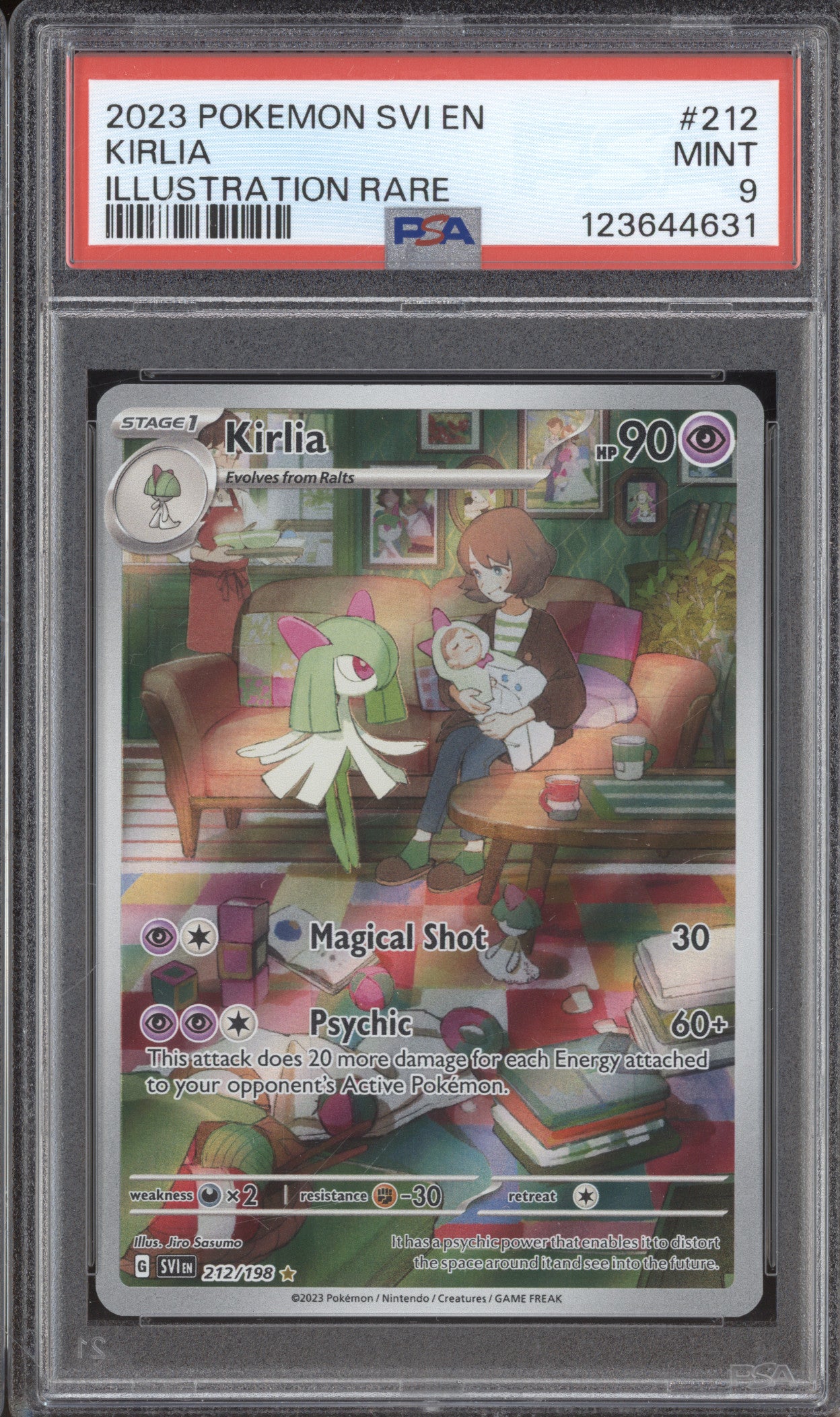 2023 Pokemon Scarlet & Violet SVI 212 Kirlia Illustration Rare PSA 9