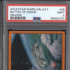 Battle of Endor   Chrome Star Wars Galaxy 86 Orange 1/25 PSA 9