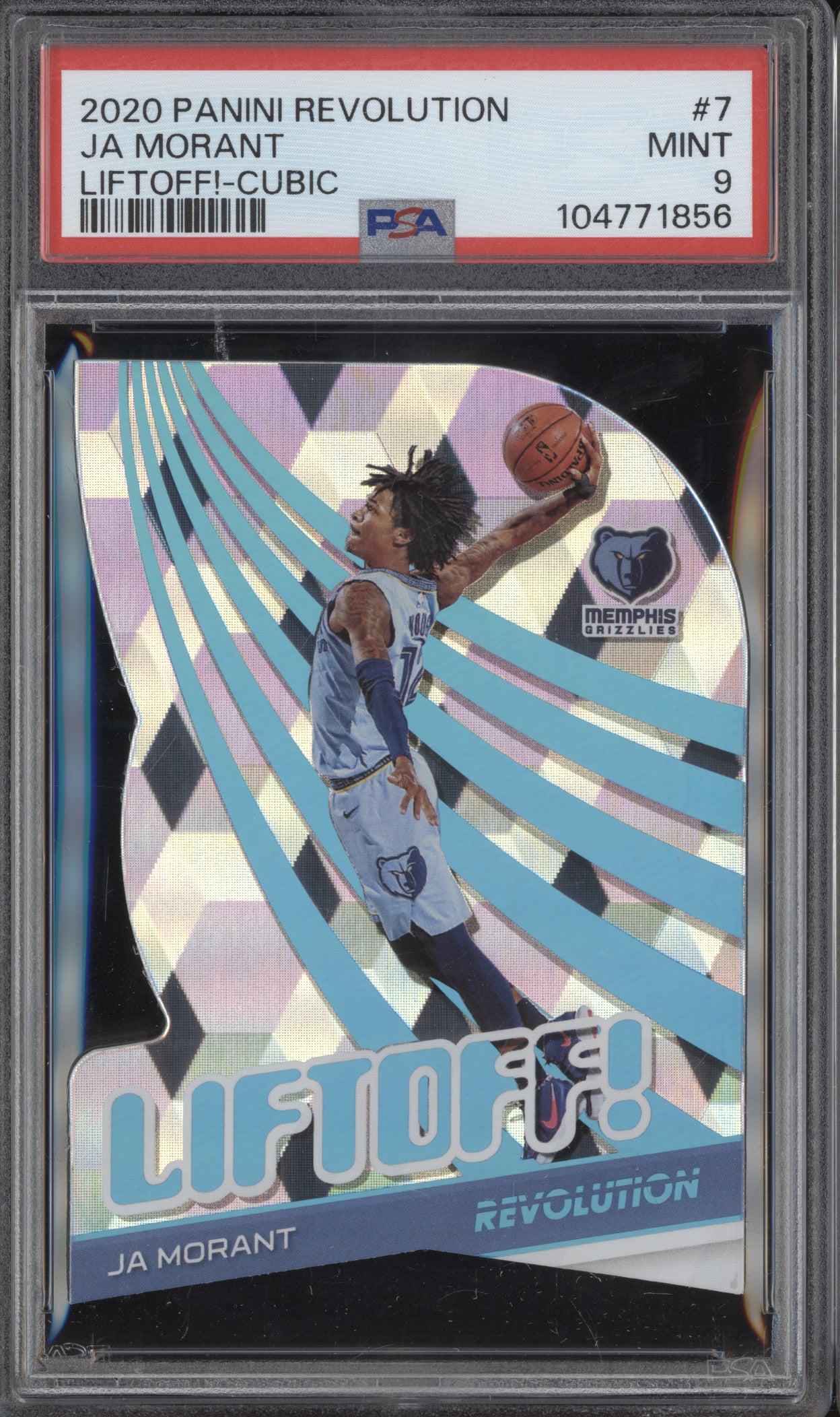 Ja Morant 2020-21 Panini Revolution 7 Liftoff Cubic 35/50 PSA 9
