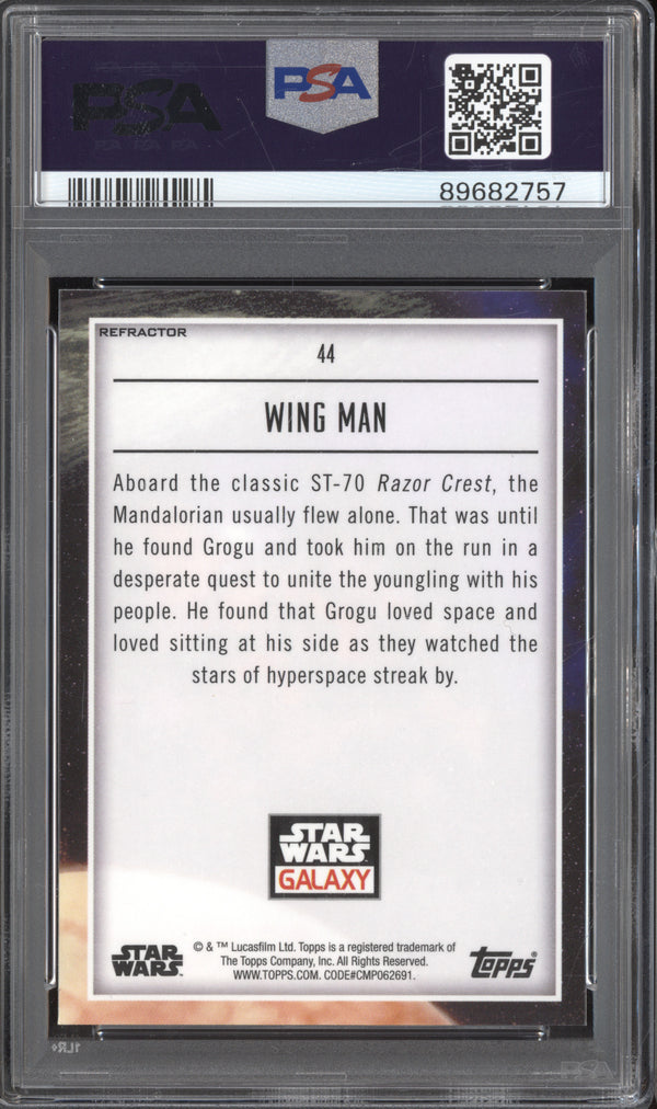 Wing Man 2023 Topps Chrome Star Wars Galaxy 44 Refractor PSA 10