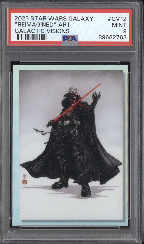 Reimagined Art 2023 Topps Chrome Star Wars Galaxy GV12 Galactic Visions PSA 9