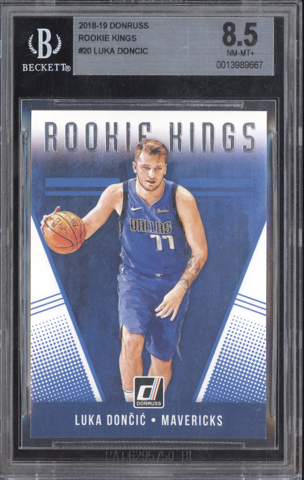 Luka Doncic 2018-19 Panini Donruss 20 Rookie Kings RC BGS 8.5