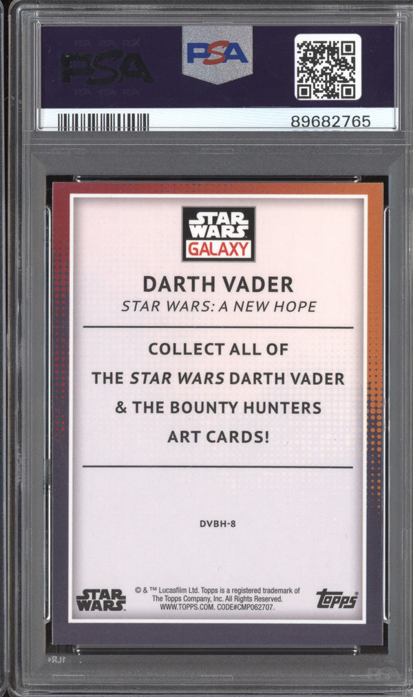 Darth Vader 2023 Topps Chrome Star Wars Galaxy Vader's Bounty Hunters PSA 10