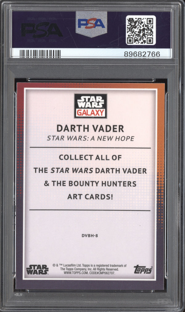 Darth Vader 2023 Topps Chrome Star Wars Galaxy Vader's Bounty Hunters PSA 10