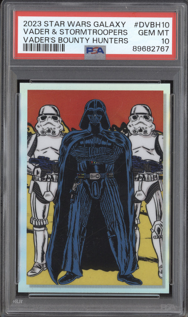 Vader & Stormtroopers 2023 Topps Chrome Star Wars Galaxy Bounty Hunters PSA 10