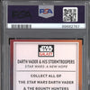 Vader & Stormtroopers 2023 Topps Chrome Star Wars Galaxy Bounty Hunters PSA 10