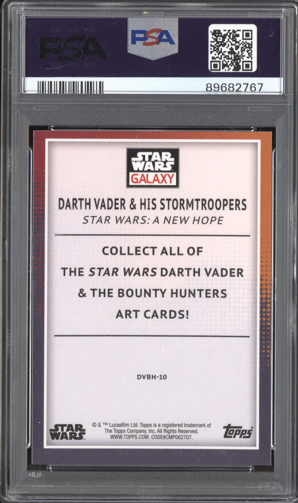 Vader & Stormtroopers 2023 Topps Chrome Star Wars Galaxy Bounty Hunters PSA 10