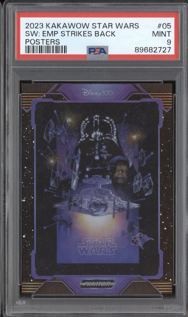 The Empire Strikes Back 2023 Kakawow Star Wars Phantom Posters 58/125 PSA 9