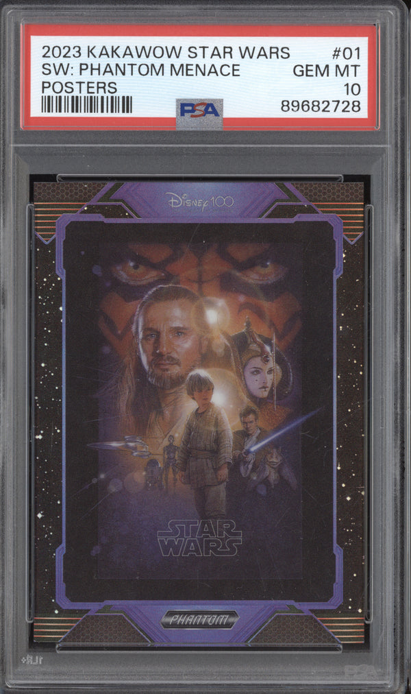 The Phantom Menace 2023 Kakawow Star Wars Phantom PS-HB-01 Posters 56/125 PSA 10