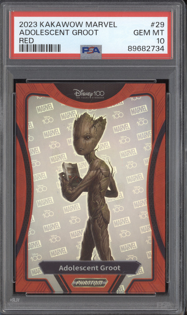 Adolescent Groot 2023 Kakawow Marvel Phantom PM-IR-29 Red 36/75 PSA 10