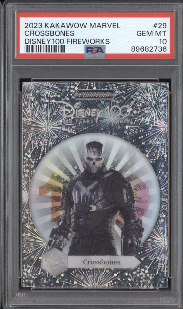 Crossbones 2023 Kakawow Marvel Phantom Disney 100 Fireworks 76/100 PSA 10