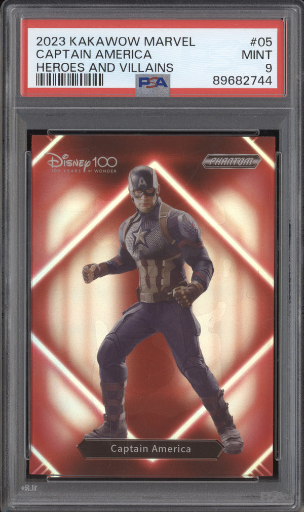 Captain America 2023 Kakawow Marvel Phantom PM-YF-05 Heroes and Villains PSA 9