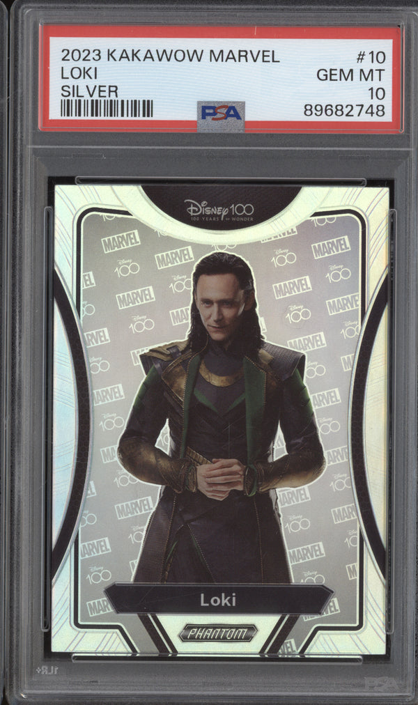 Loki 2023 Kakawow Marvel Phantom PM-I-10 Silver PSA 10