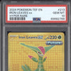 Iron Leaves ex 2024 Pokemon Temporal Forces 213/162 Hyper Rare Gold PSA 10