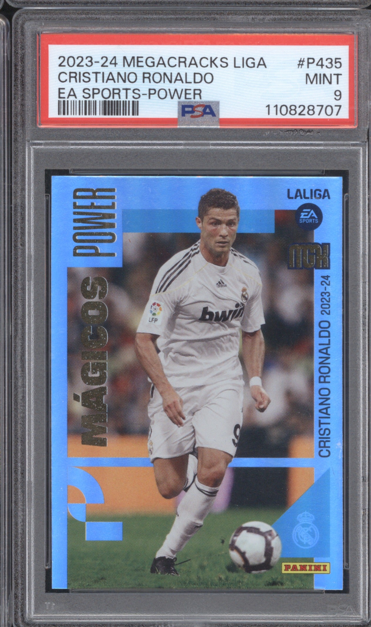 Cristiano Ronaldo 2023 Panini Megacracks La Liga P435 PSA 9 Power