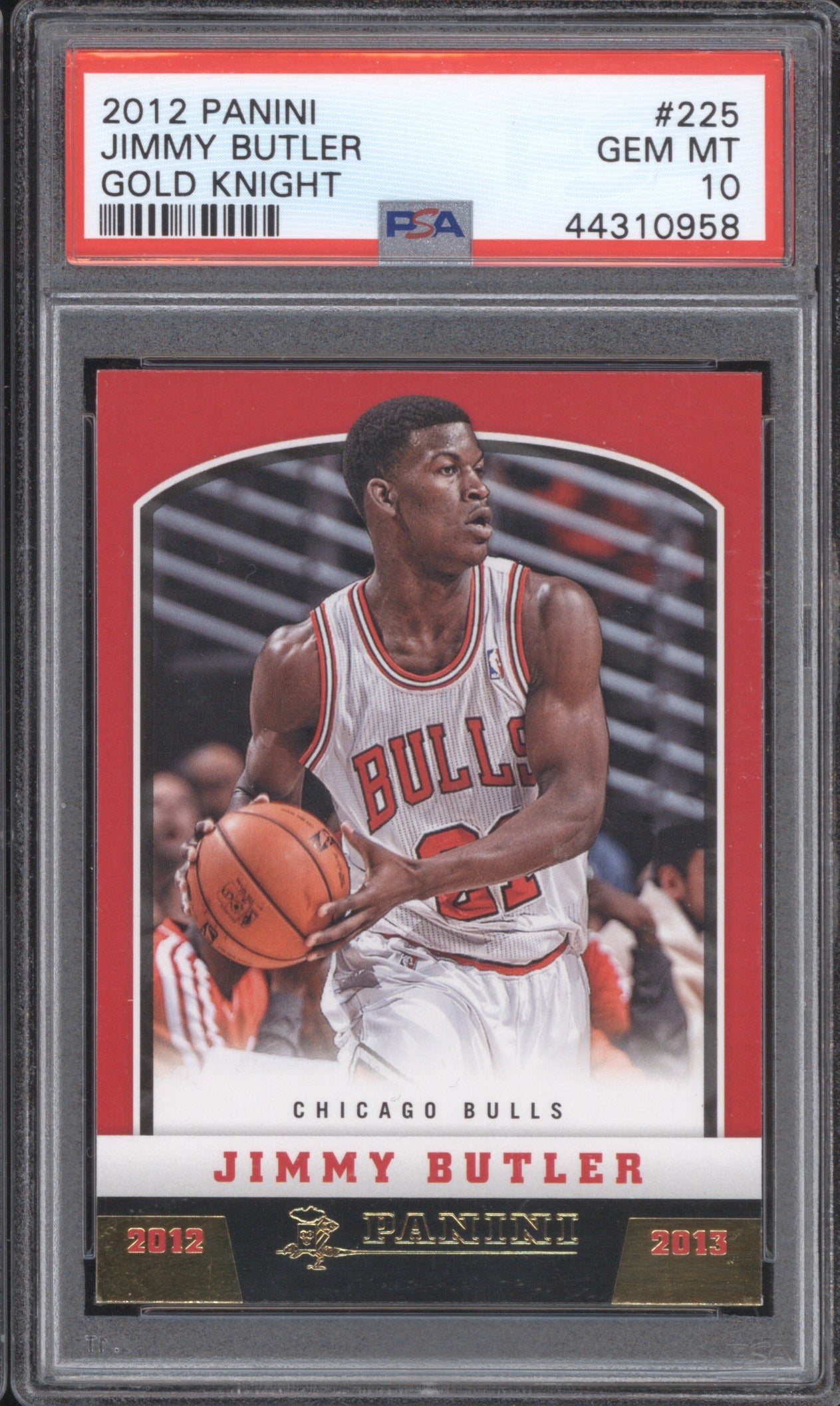 Jimmy Butler Panini 2012-13 225 Gold Knight PSA 10 GEM MT Gold Knight