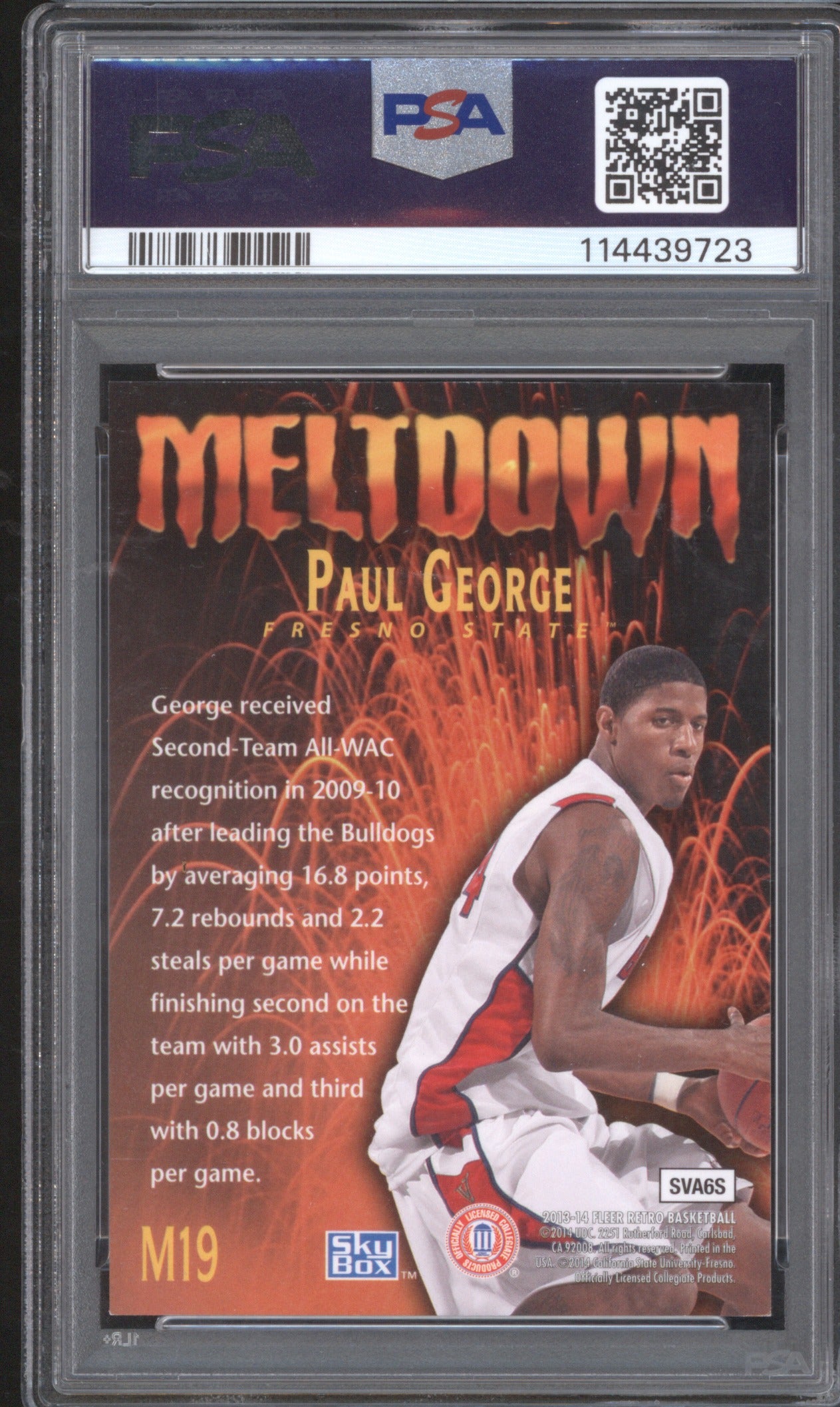 Paul George 2013 Fleer Retro 1995-96 Skybox M19 NM-MT+ 8.5 Premium Meltdown