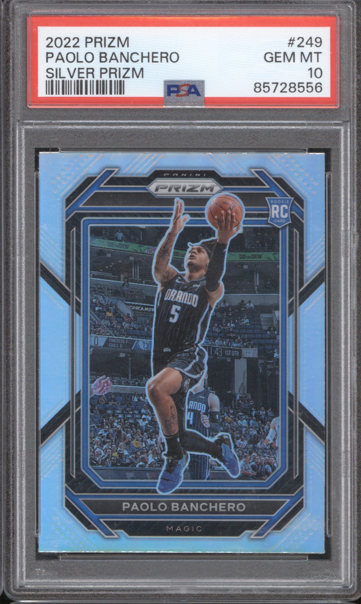 2022 Panini Prizm Paolo Banchero RC 249 Silver Prizm