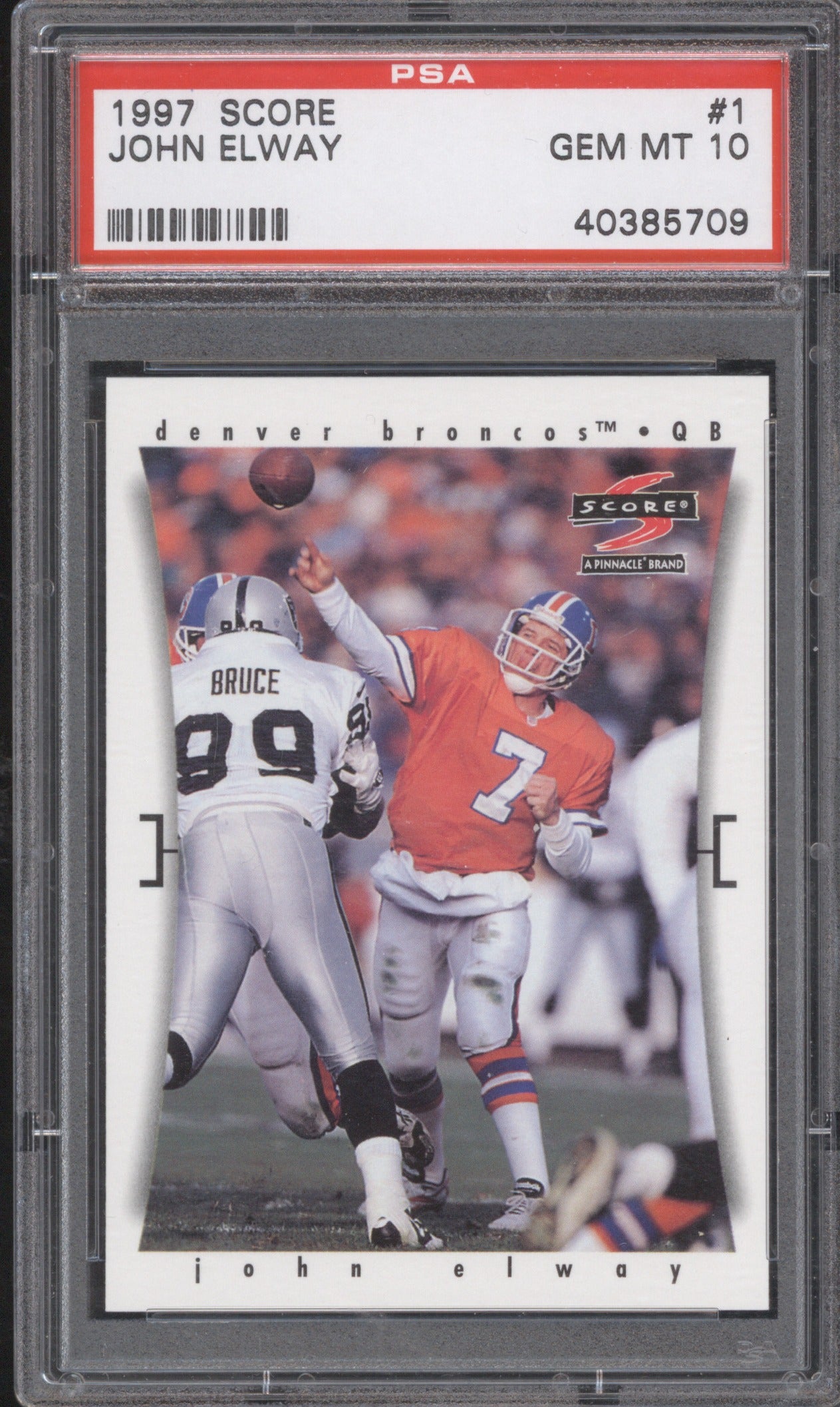John Elway 1997 Pinnacle Score #1 PSA 10