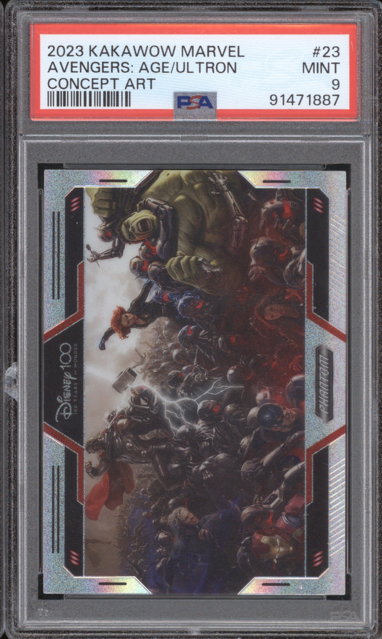2023 Kakawow Phantom Marvel 23 Avengers Age of Ultron Concept Art /125 PSA 9