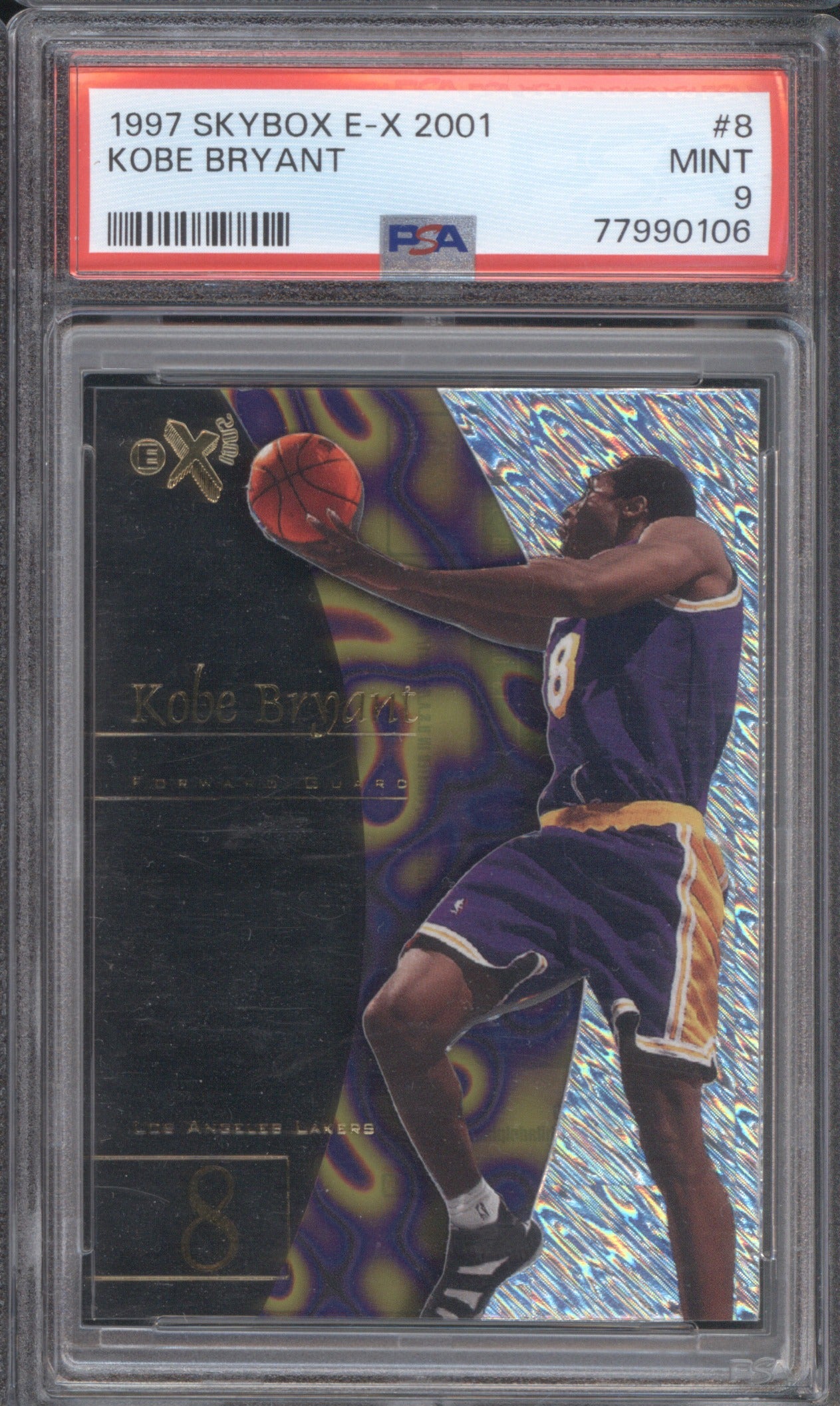 KOBE BRYANT 1997 SKYBOX E-X2001 8 PSA 9