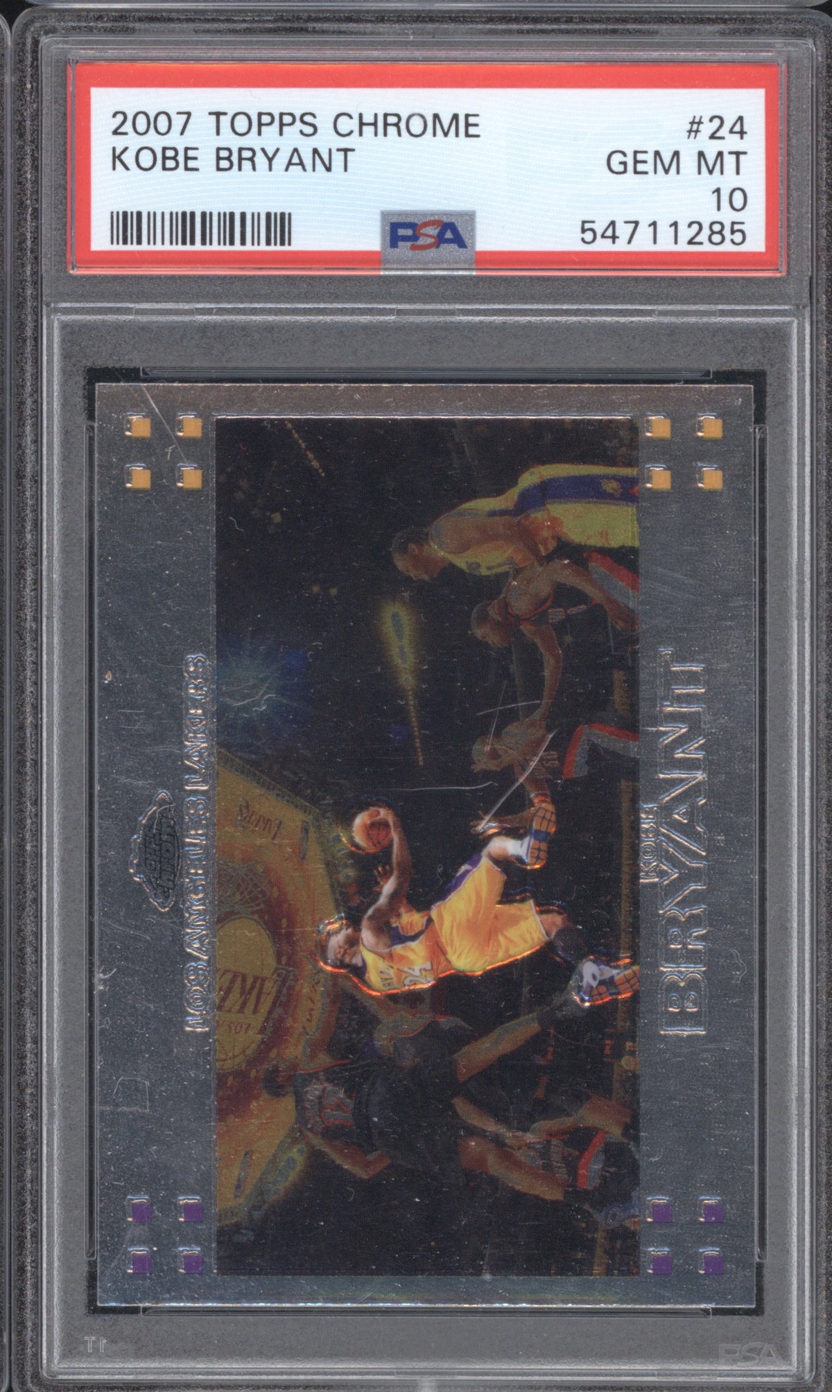 KOBE BRYANT 2007 TOPPS CHROME 24 PSA 10