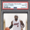 LeBron James 2010-11 Panini Timeless Treasures 70 Silver 22/25 PSA 10 RKO