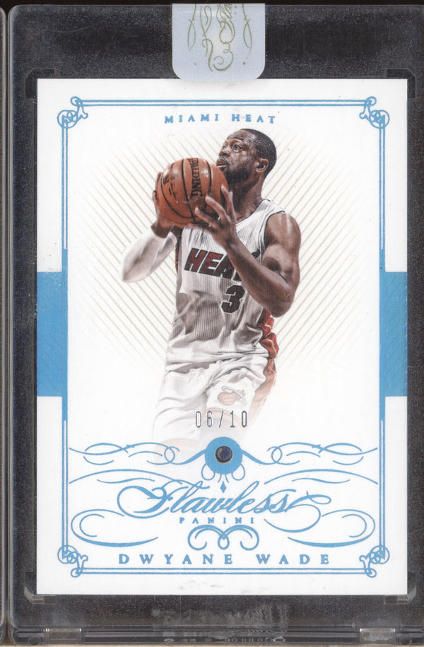 Dwyane Wade 2014-15 Panini Flawless 44 Sapphire Diamond 6/10 RKO