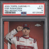 Kimi Raikkonen 2020 Topps F1 Chrome 15 Red Refractor 2/5 PSA 9