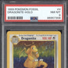 Dragonite 1999 Pokemon Fossil 4/62 Holo PSA 8 ASR